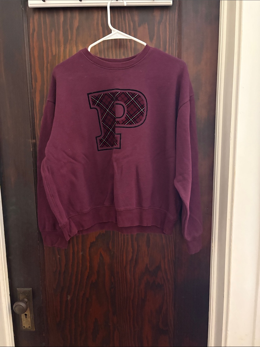 PINK Victoria's Secret Deep Burgundy Crewneck Sweatshirt